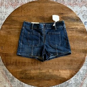 NWT Altar’d State Womens Blue Denim Shorts Size 25